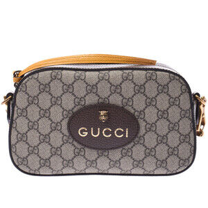 Gucci Neo Messenger Bag Greige Yellow Shoulder